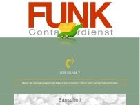 Website Screenshot Containerdienst Funk GbR