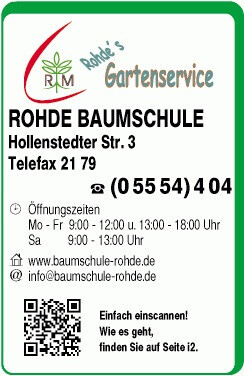 Carsten Rohde, Baumschule Logo