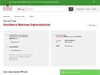 Website Screenshot Kaufland Bremen-Sebaldsbrück