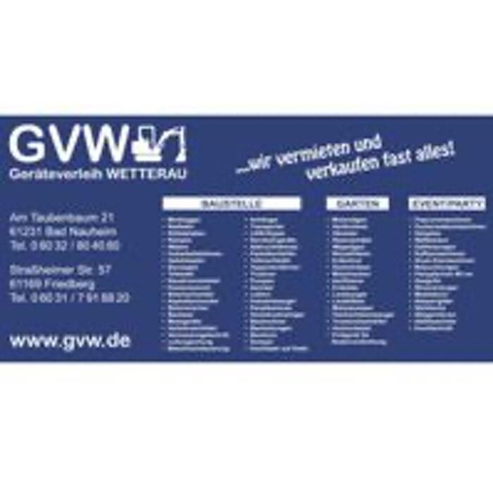 Bilder GVW Geräteverleih WETTERAU GmbH & Co.KG Bad Vilbel