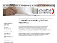 Dr. Heindl Steuerberatung website screenshot