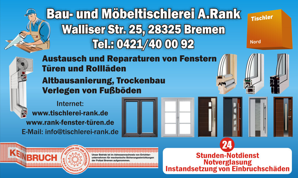 Bilder Bau- und Möbel Tischlerei A. Rank