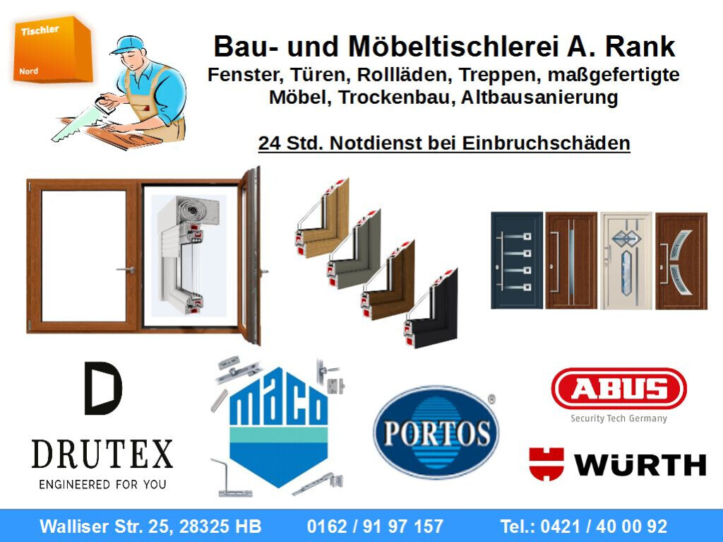 Bilder Bau- und Möbel Tischlerei A. Rank