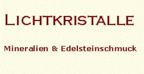 Lichtkristalle. Mineralien und Edelsteinschmuck Logo
