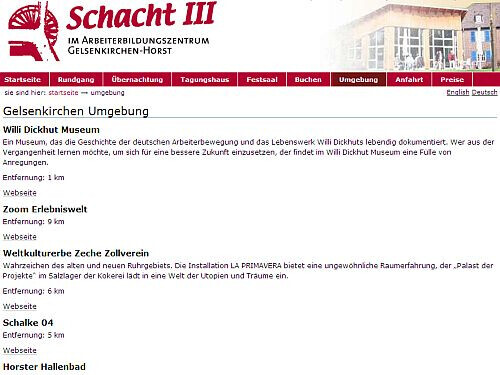 Bilder Schacht III/ABZ