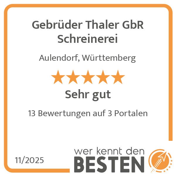 Bilder Gebrüder Thaler GbR Schreinerei