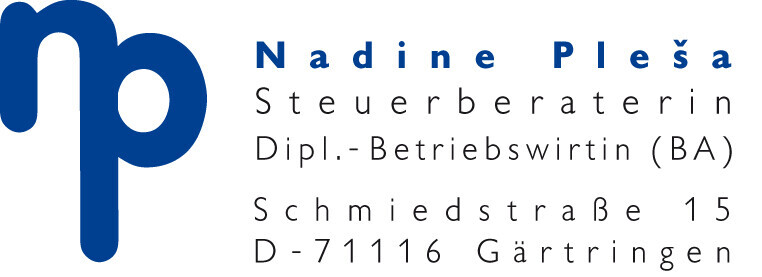 Steuerberaterin Nadine Pleša Logo