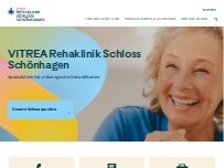 Website VITREA Rehaklinik Schloss Schönhagen