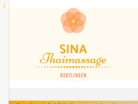 Sina thaimassage Reutlingen website screenshot