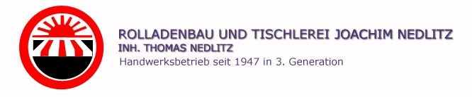 Rolladenbau & Tischlerei Joachim Nedlitz Logo