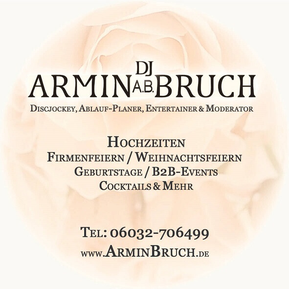 Fa. Armin Bruch / DJ A.B. ❤️ Hochzeits DJ, Berater & Planer Bad Nauheim Hessen Logo