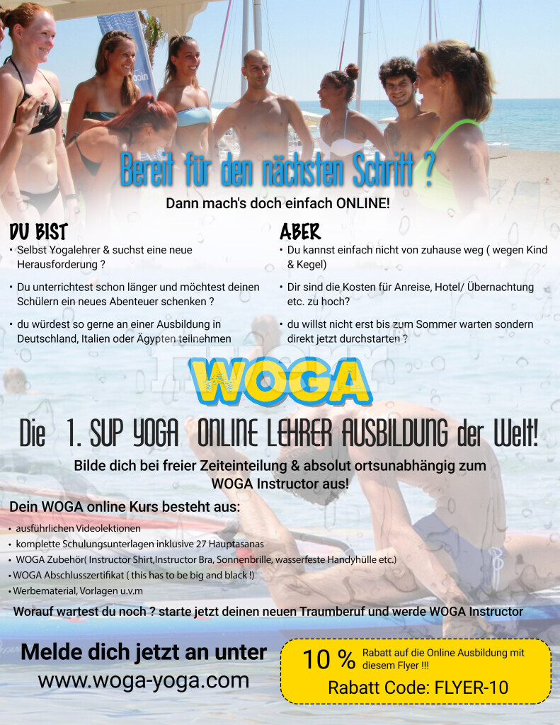 Bilder WOGA SUP Yoga Academy
