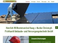 Website Screenshot Haug & Hucke Christoph Pickhardt Gebäude- und Versorgungstechnik GmbH