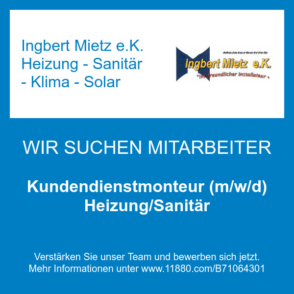 Bilder Ingbert Mietz e.K. Heizung - Sanitär - Klima - Solar