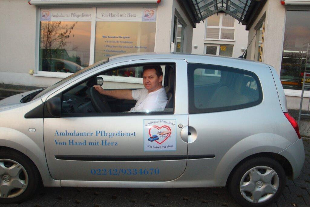 Bilder Ambulanter Pflegedienst von Hand mit Herz