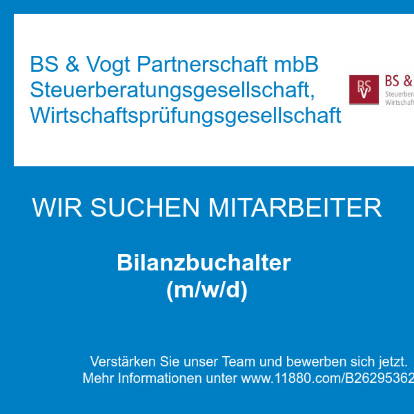 Bilder BS & Vogt Partnerschaft mbB Steuerberatungsgesellschaft, Wirtschaftsprüfungsgesellschaft