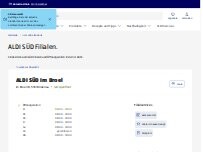 Website Screenshot ALDI SÜD