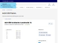 Website Screenshot ALDI SÜD