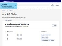 Website Screenshot ALDI SÜD