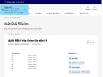 Website Screenshot ALDI SÜD