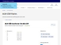 Website Screenshot ALDI SÜD