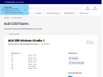 Website Screenshot ALDI SÜD