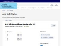 Website Screenshot ALDI SÜD