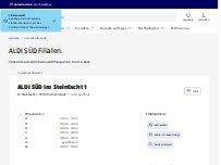 Website Screenshot ALDI SÜD