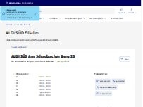 Website Screenshot ALDI SÜD