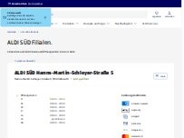 Website Screenshot ALDI SÜD