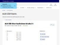 Website Screenshot ALDI SÜD