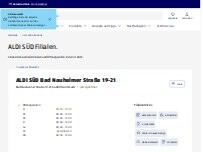 Website Screenshot ALDI SÜD