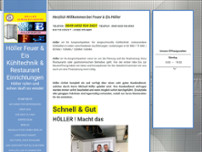 Höller Feuer & Eis Kühltechnik website screenshot