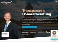 Website Screenshot Honorarfinanz AG Leipzig