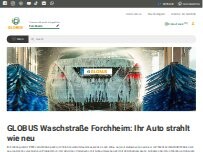 Website Screenshot GLOBUS Waschstraße Forchheim