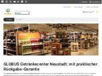 Website Screenshot GLOBUS Getränkecenter Neustadt