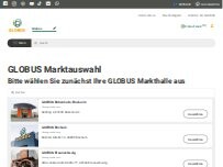 Website Screenshot GLOBUS Getränkecenter Hockenheim-Talhaus