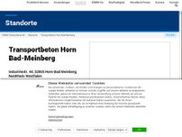 Screenshot for https://www.cemex.de/-/transportbeton-horn-bad-meinberg
