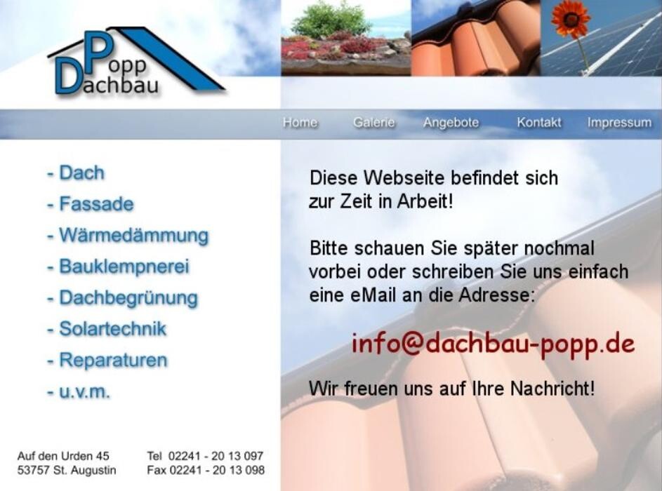 Bilder Popp Dachbau