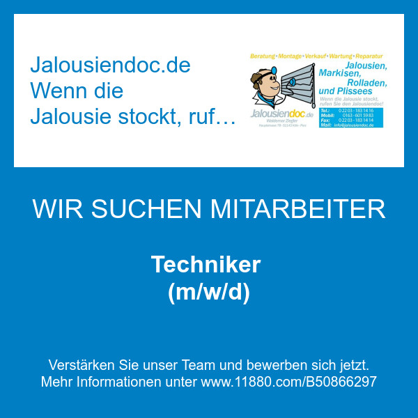 Bilder Jalousiendoc.de  Wenn die Jalousie stockt, rufen Sie den Jalousiendoc!