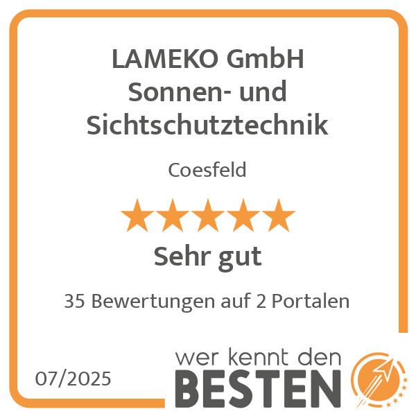 Bilder LAMEKO GmbH Sonnen- und Sichtschutztechnik