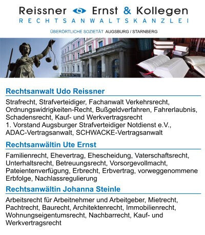 Bilder Rechtsanwälte Reissner Ernst & Kollegen - Augsburg / Starnberg