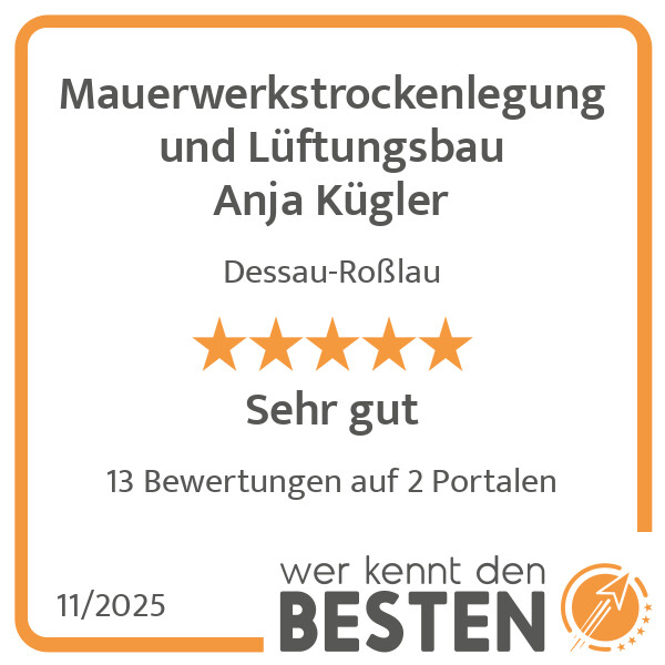 Bilder Mauerwerkstrockenlegung und Lüftungsbau Anja Kügler