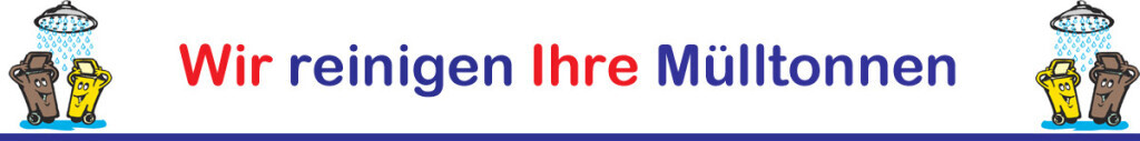 Wir reinigen Ihre Mülltonnen Mülltonnen-Reinigung für Augsburg und Umgebung Logo