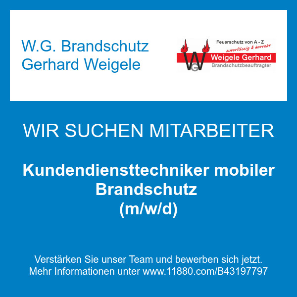 Bilder W.G. Brandschutz Gerhard Weigele
