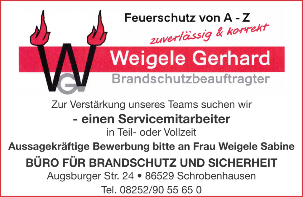 Bilder W.G. Brandschutz Gerhard Weigele