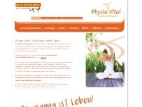 Website Screenshot Physio Vital GmbH Meike Lederhaus