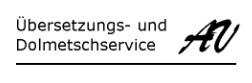 AV Übersetzungs- und Dolmetschservice, Alexei Khorkov Logo