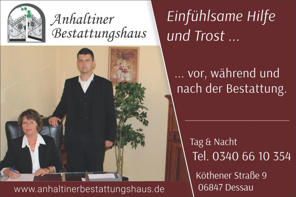 Bilder Anhaltiner Bestattungshaus u. Trauerhilfe