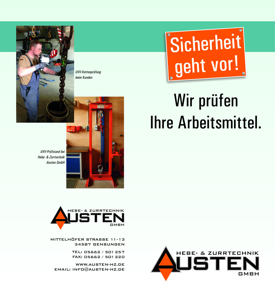 Bilder Hebe- & Zurrtechnik Austen GmbH
